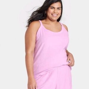 Ava & Viv Women's Plus Size Loop Terry Tank Top